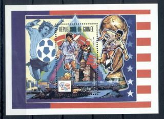 Guinea 1992 S/sheet Mnh World Football Cup U.  S.  A.  - Mi.  No Bl410