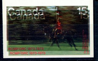 Weeda Canada 614a Vf Mnh Imperf Pair,  Double Printed At Bottom Cv $900