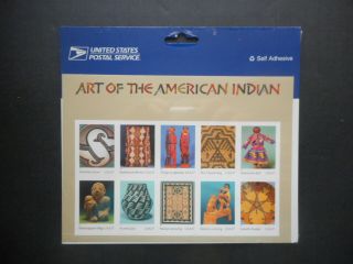 Scott 3873,  37 Cent,  Art Of The American Indian,  Sheet