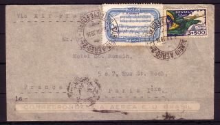 Brazil 1936 Air France Air Mail Cover To Switzerland