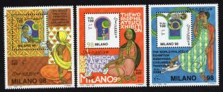 Somalia 1998 Complete Set Of Stamps Mi 688 - 690 Mnh Cv=12€