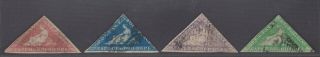 Cape Of Good Hope 1d/4d/6d/ 1/ - Triangle Stamps Set,  Good,  Scarce