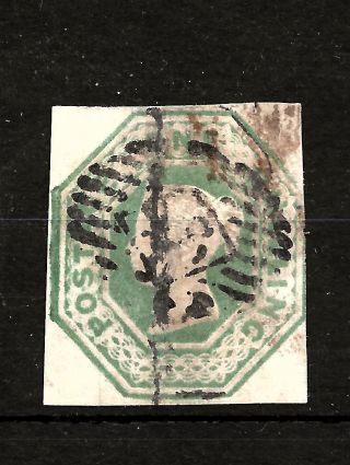 1847 (a75) Sg54 1/ - P - Green Quality Example Cut Square All Good No Faults
