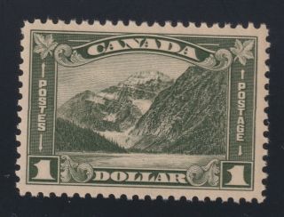 Canada Scott 177 1930 Vf Lh $1 Green Mt Edith Cavell Kgv Arch Issue Scv $175