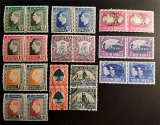 South Africa Pairs Mnh Mh Stamp Lot D770