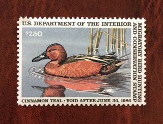 Vintage Us Duck Hunting Stamp,  Rw52