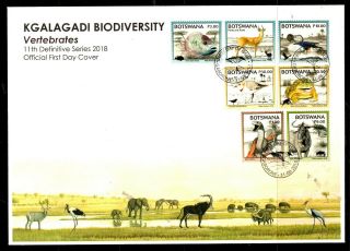 Botswana - 2018 Kgalagadi Biodiversity X 2 First Day Covers (15v) (44wi)