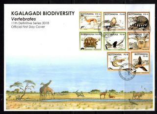 Botswana - 2018 Kgalagadi Biodiversity x 2 First Day Covers (15v) (44Wi) 2
