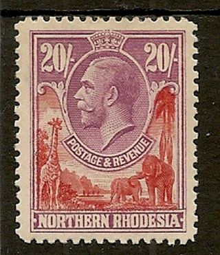 Northern Rhodesia 1925 - 29 Kgv 20/ - Sg17 Cat £350