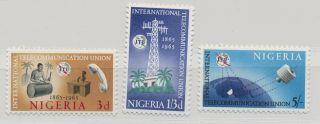 Nigeria 1965 Itu Minr.  166 - 168 Mnh /