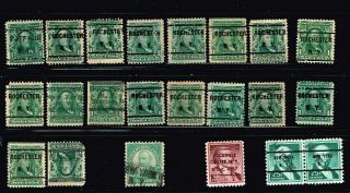 Liquidation 62 Usa Very Old Precancel Stamp.  - P - 437