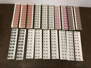 US STAMP LOT All 15 Cent $288 Face Value FV complete sheet fish einstein 2