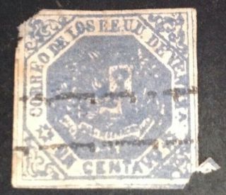 Venezuela 1866 1 Cent Grey Stamp Space Filler