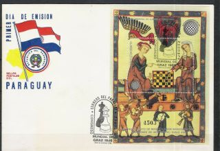 Paraguay 09.  08.  1985 World Congress Of Fide S/s Bl 420 Fdc