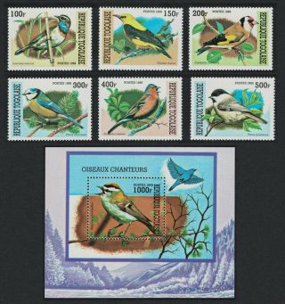 Togo Birds 6v,  Ms Issue 1999 Mnh Sc 1882a - 1882g