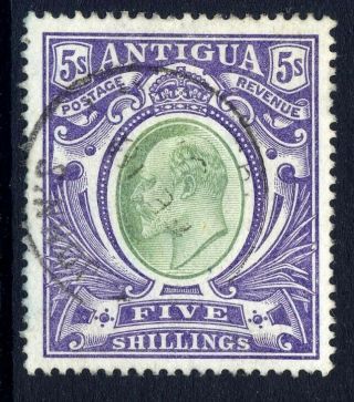 Antigua 1903 - 07 5/ - Grey - Green & Violet Very Fine Cds.  Stanley Gibbons 40.