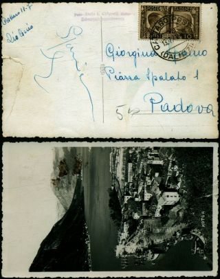 B648 Italy Postcard Cattaro Padova 1941 Kotor Montenegro