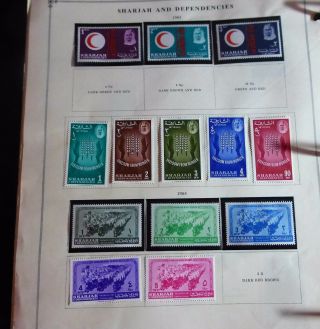 Sharjan And Dependencies Old Stamps From Old Album See Pictures Lot 1
