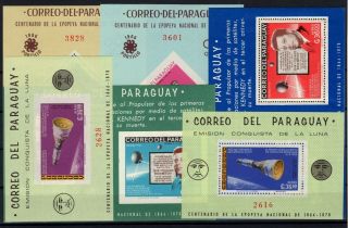 P109833/ Paraguay / M.  S.  / Sc 985a – 993a – 1001a Mnh Perf & Imperf 117 E
