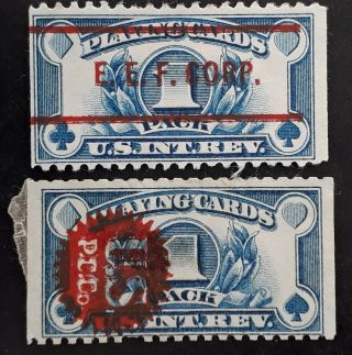 Rare 1940 - United States One Pack Blue Playing Cards Revenue Stamps
