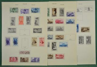 Italy Stamps Selection Of Early Issues On 4 Pages (y42)