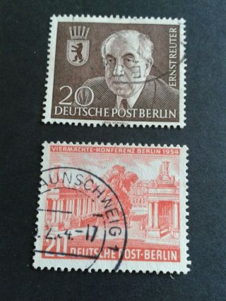 W Germany / Berlin 1954 " Stamps Sg112 & 113