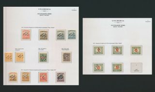 Hungary Stamps 1919 Serbia Occupation,  Two Album Pages Of Vf