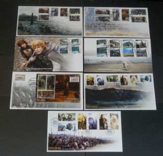 Zealand Lord Of The Rings 25 Fdc 