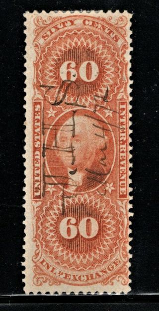 Hick Girl Stamp - U.  S.  Revenue Stamp Sc R64c Inland Exchange Q343