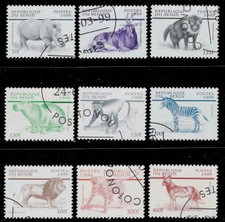 Benin (formerly Dahomey) 1999 Old Stamps - Benin Wildlife
