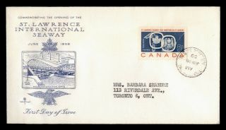 Dr Who 1959 Canada St.  Lawrence International Seaway Fdc C134094