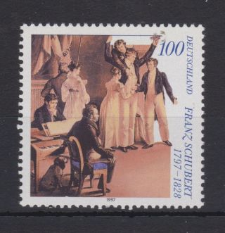 West Germany Mnh Stamp Deutsche Bundespost 1997 Franz Schubert Sg 2751