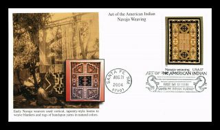 Dr Jim Stamps Us Navajo Weaving American Indian Art First Day Cover Santa Fe