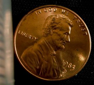 1983 - D 1c Rd Lincoln Cent Bu
