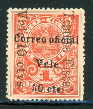 Nicaragua Mh Specialized: Maxwell O231b 50c/10c/1 Red Official Railroad $$$