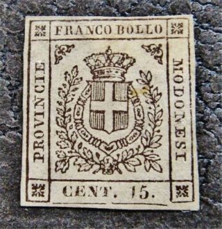 Nystamps Italian States Modena Stamp 11 Og $2400