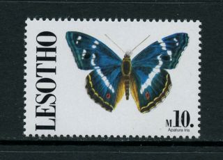 R076 Lesotho 1991 Butterflies 10m High Value 1v.  Mnh
