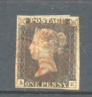 Great Britain,  Victoria,  1840,  One Penny Black,  Fine.