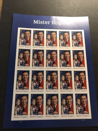 2018 Scott 5274 Mr Rogers &king Friday 13th - 10 Sheets Of 20 Forever Stamps