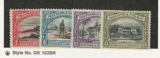 Trinidad Tobago,  Postage Stamp,  36.  37a,  39a,  40a Perf 12.  5 Nh,  Jfz