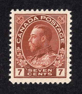 Canada 114 7 Cent Red Brown King George V Admiral Issue Mnh