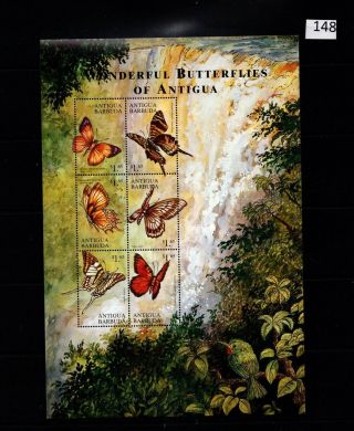 /// Antigua & Barbuda - Mnh - Nature - Butterflies - Birds
