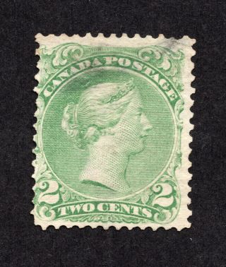 Canada 24 2 Cent Green Queen Victoria Large Queen Issue