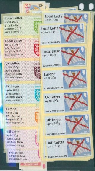 Jersey Face Value £138.  93 Of Nvi P&g & Other Modern Postage Stamps,  Great Lot