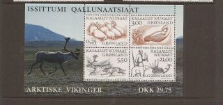 Greenland 2000 Vikings M/sheet Mnh Set Of Stamps