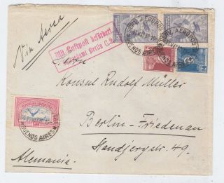 Argentina/germany Airmail Cover Luftpost Berlin C2 1930
