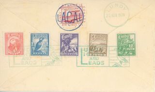Gb Lundy 1939 Scarce Early Lundy Island Illustrated Cover