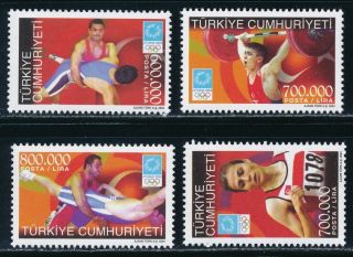 Turkey - Athens Olympic Games Mnh Sports Set (2004)