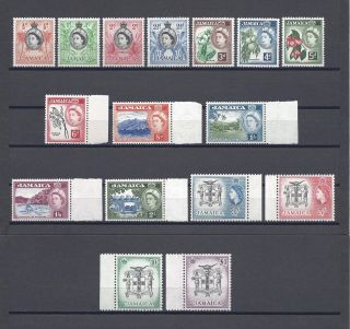Jamaica 1956 - 58 Sg 159/74 Mnh Cat £95