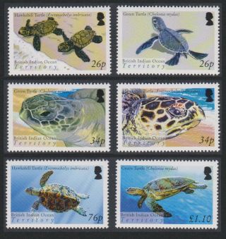 Biot Turtles 6v Mnh Sg 312 - 317 Sc 290 - 295